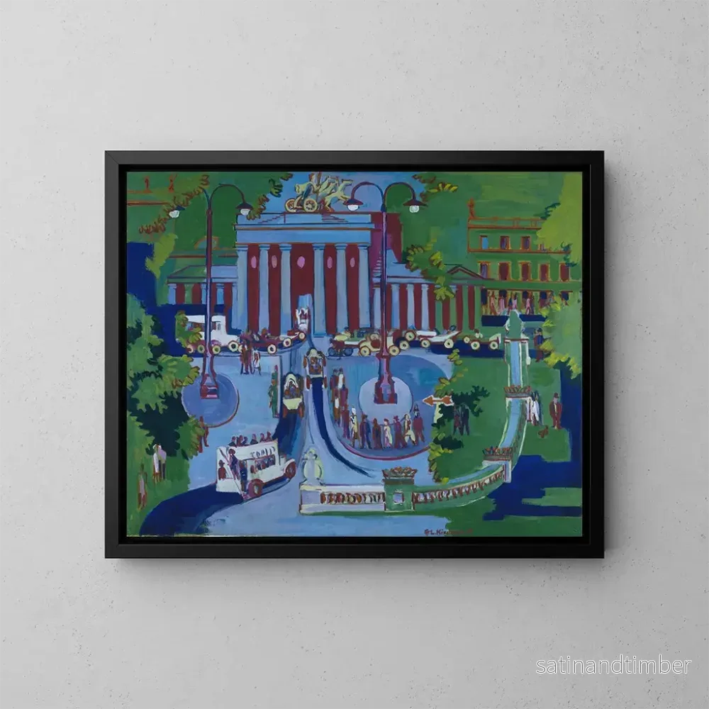 Reproduktion av målningen Porte de Brandebourg – Ernst Ludwig Kirchner