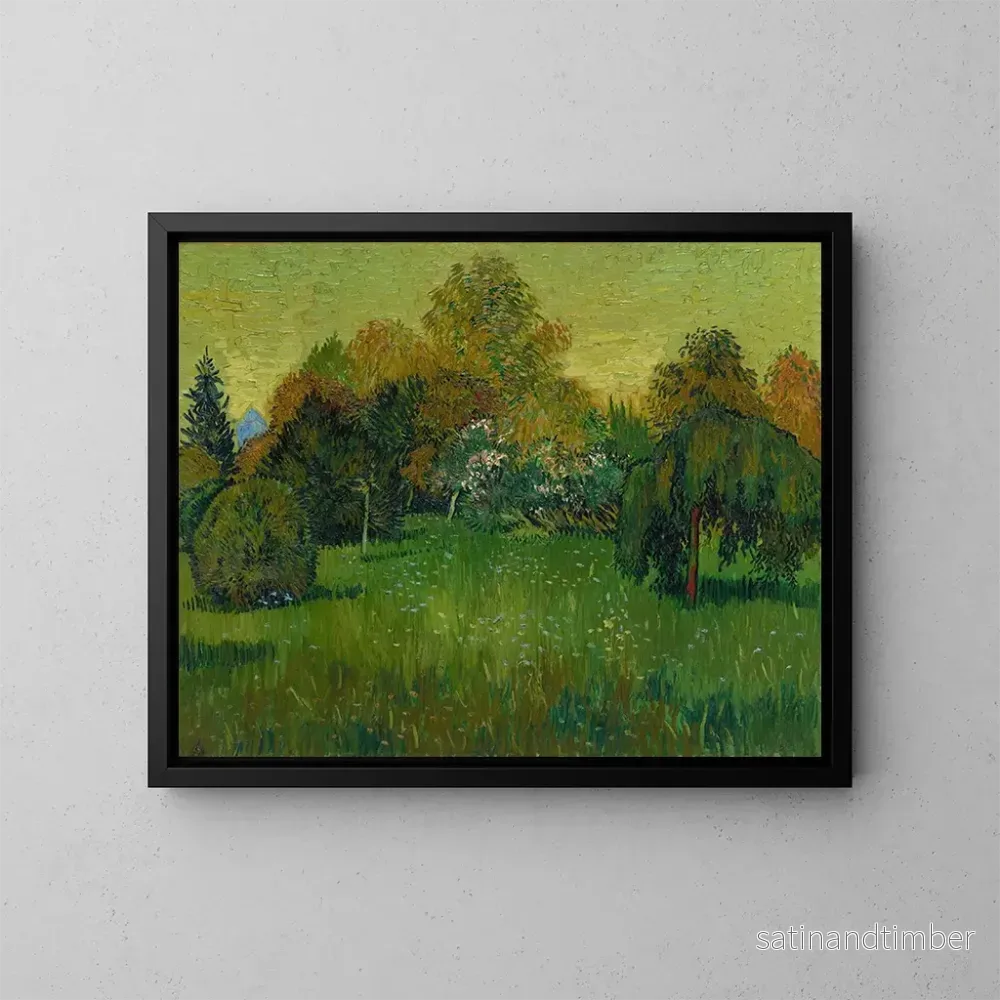 Reproduktion av målningen Le jardin des poètes - Vincent van Gogh