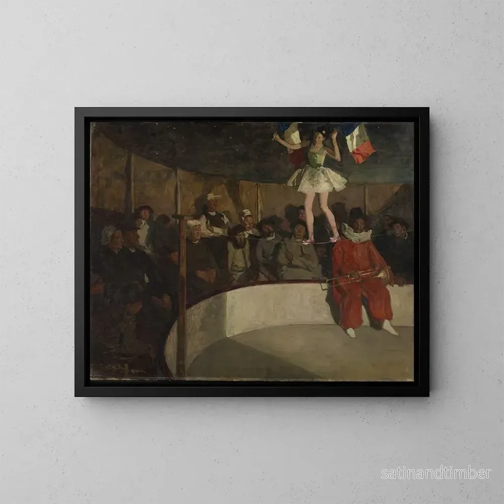 Reproduktion av målningen Cirque de marché en Bretagne – Lucien Simon Reproduktion av målningen Cirque de marché en Bretagne – Lucien Simon