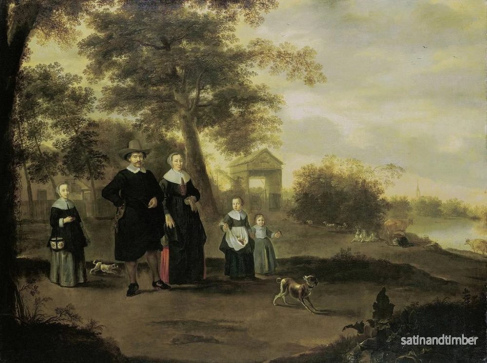 Reproduktion av målningen La famille du prédicateur Reinier Halma à Langerak sur le Lek - Jacques Muller - Bild 2