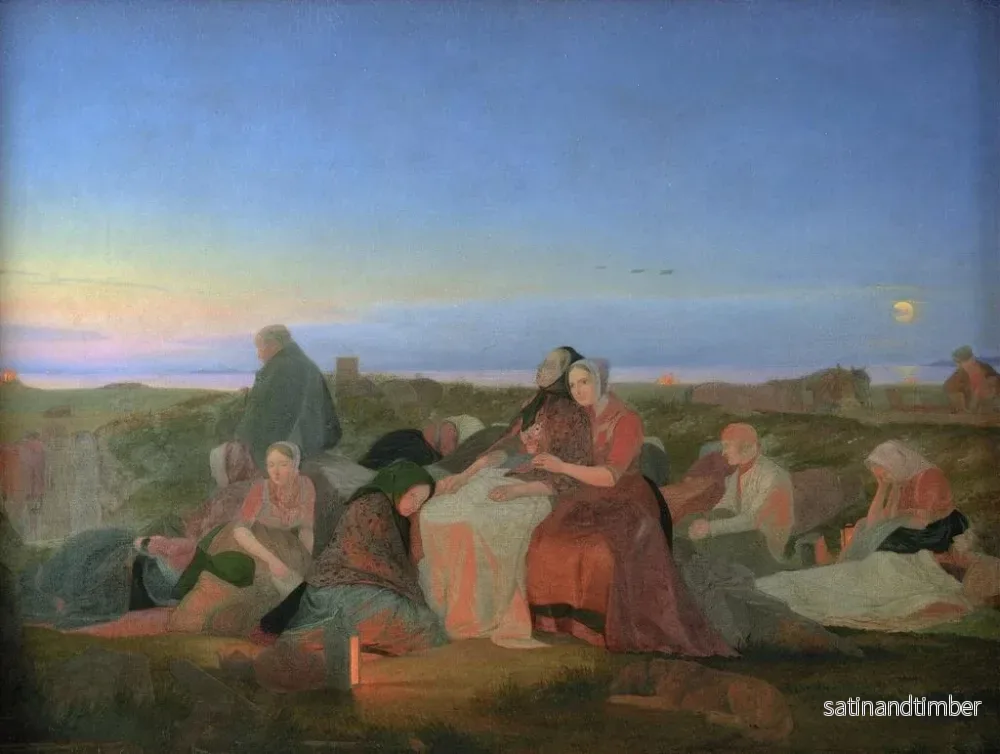 Reproduktion av målningen Les malades dorment au Helenegraven près de Tisvilde - Jørgen Sonne - Bild 2