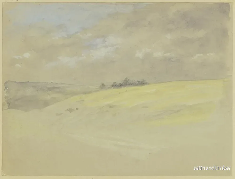 Reproduktion av målningen landskapslanskap med kullar - Wilhelm Amandus Beer - Bild 2