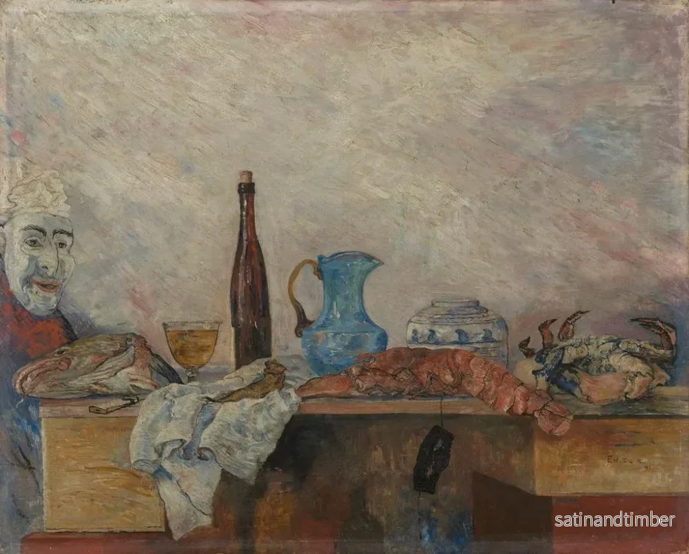 Reproduktion av målningen Mask och skaldjur - James Ensor - Bild 2