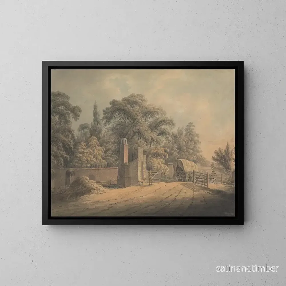 Reproduktion av målningen Le péage de Bayswater - Thomas Hearne