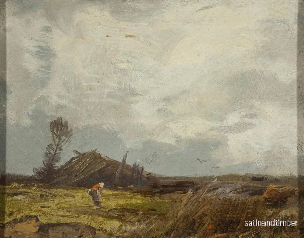Reproduktion av målningen Landskapslandskap med en stuga - Roman Kazimierz Kochanowski - Bild 2
