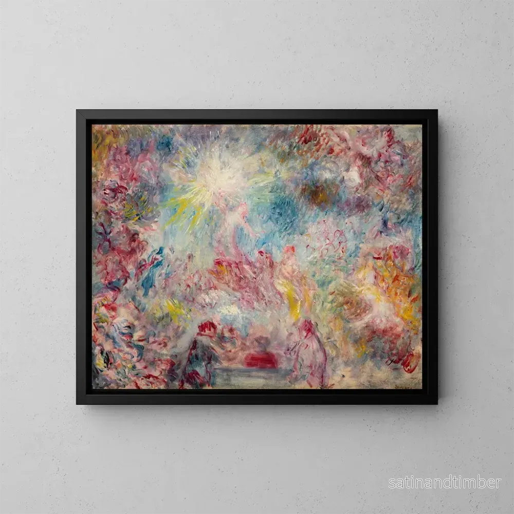 Reproduktion av målningen Allégorie rosa - Pierre-Auguste Renoir
