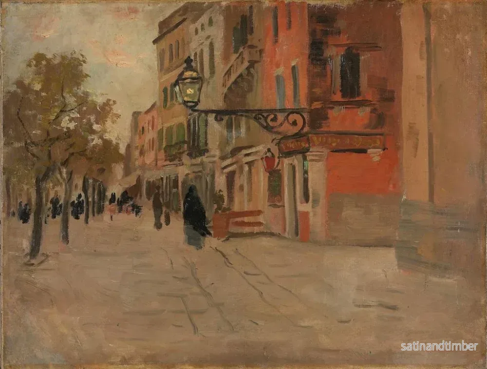 Reproduktion av målningen Rue à Venise - Frits Thaulow - Bild 2