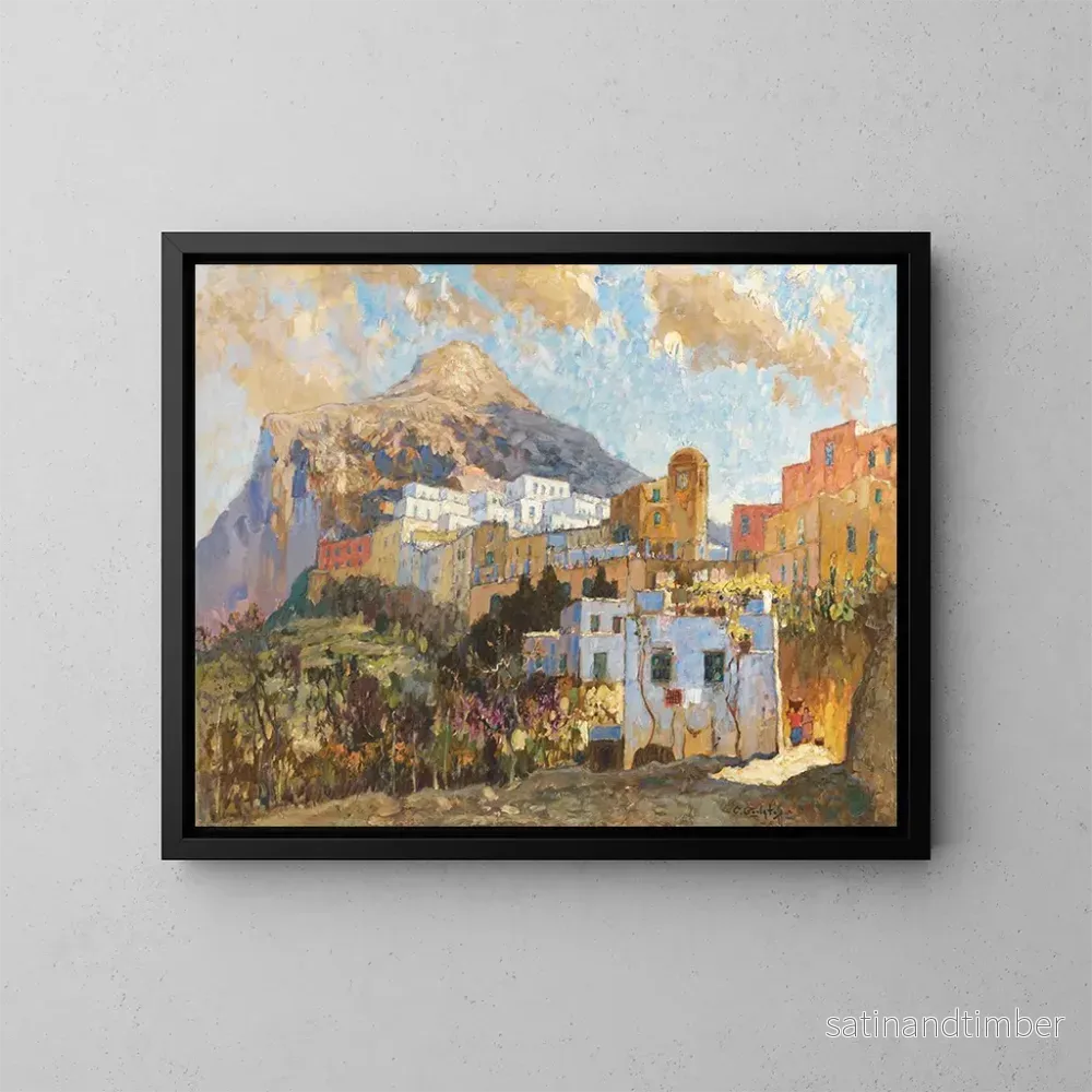 Reproduktion av målningen Vue de Capri – Konstantin Ivanovich Gorbatov Reproduktion av målningen Vue de Capri – Konstantin Ivanovich Gorbatov