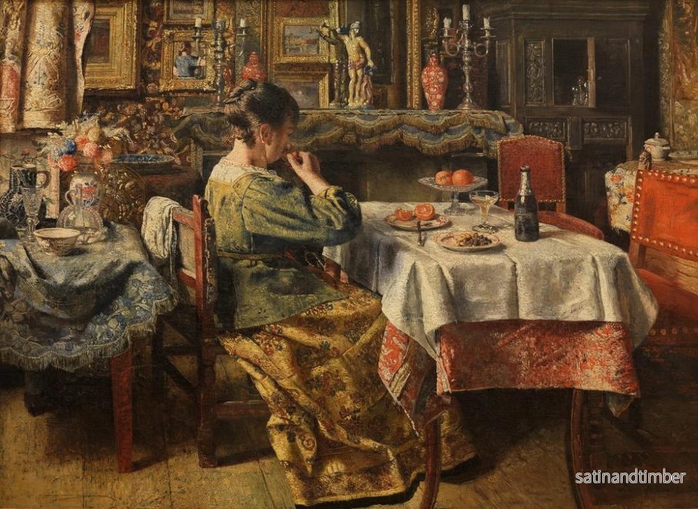Reproduktion av målningen Le Repas - Henri de Braekeleer - Bild 2