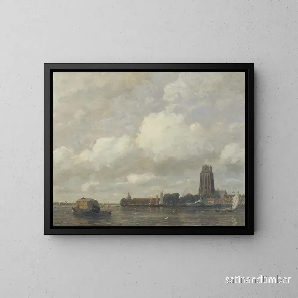 Reproduktion av målningen Dordrecht - Gilbert von Canal