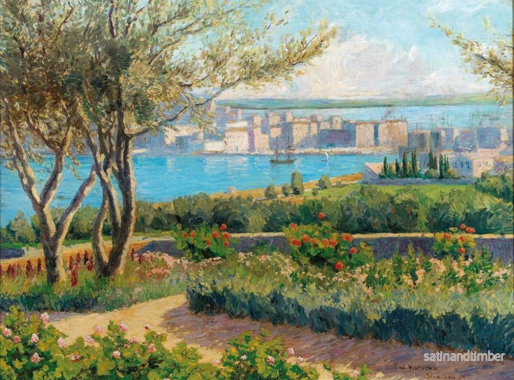 Reproduktion av målningen Vue sur Syracuse - Paul Kutscha - Bild 2