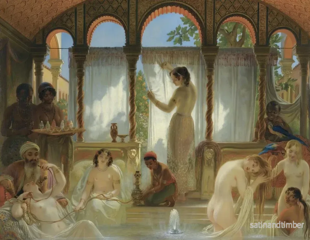 Reproduktion av målningen Le bain du harem - Philippe Jacques van Bree - Bild 2