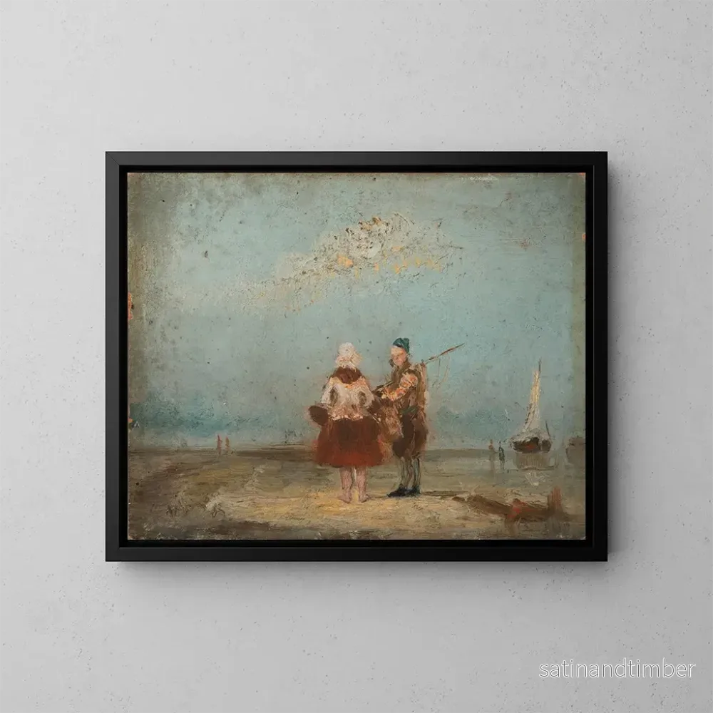 Reproduktion av målningen Fiskarepar - James Ensor