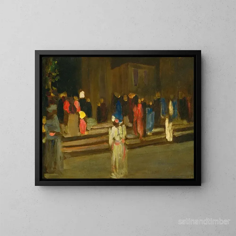 Reproduktion av målningen Entré till Saint-Cloud-parken - Wassily Kandinsky