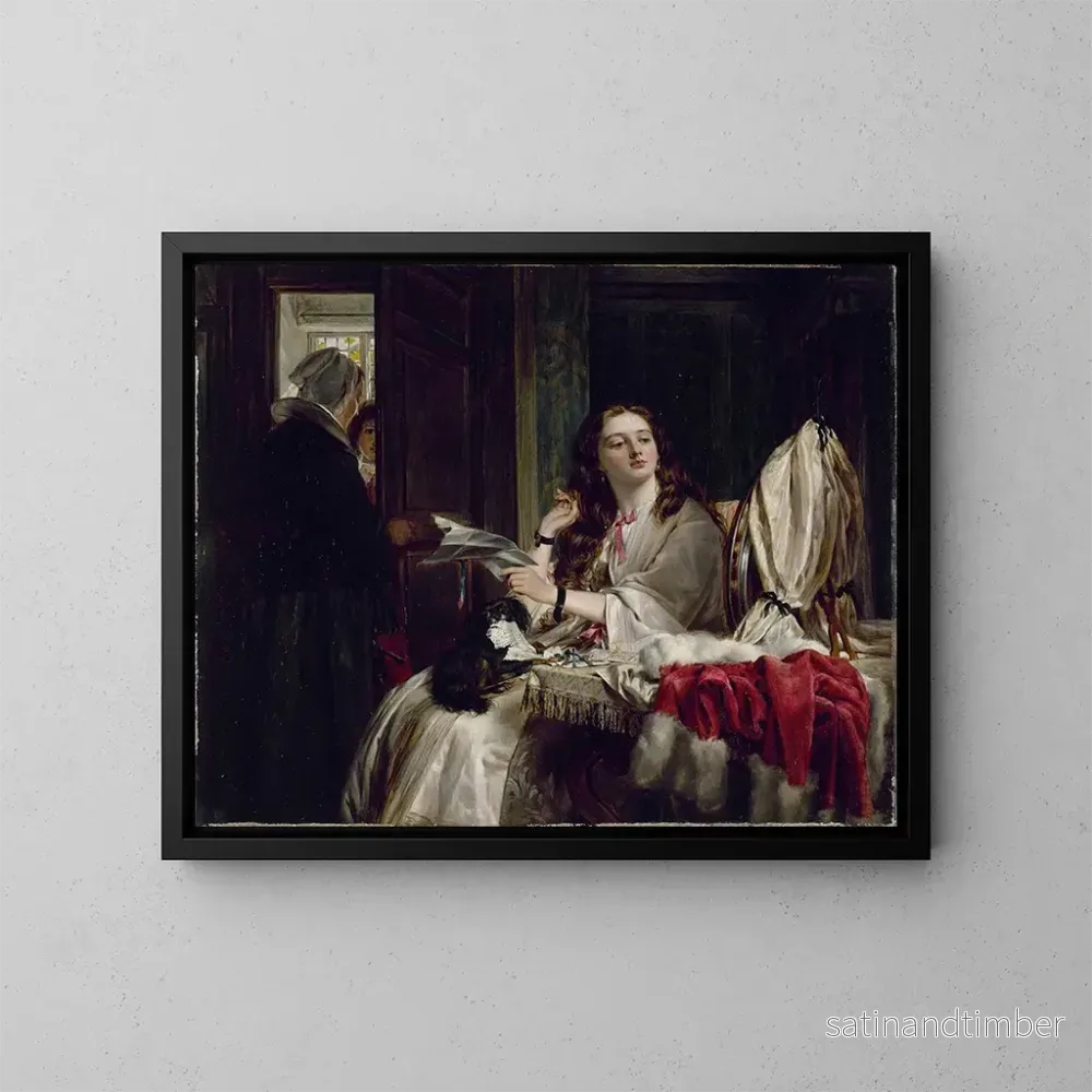 Reproduktion av målningen Le Matin de la Saint-Valentin - John Callcott Horsley