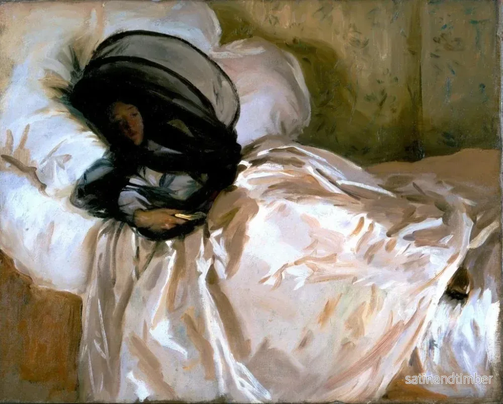 Reproduktion av målningen Le Moustiquaire - John Singer Sargent - Bild 2