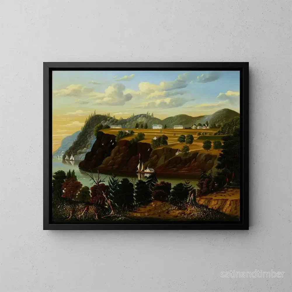 Reproduktion av målningen Vue de West Point - Thomas Chambers