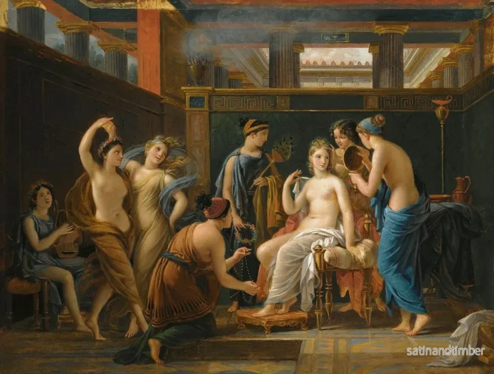 Reproduktion av målningen La Toilette de Vénus - Ecole Française - Bild 2