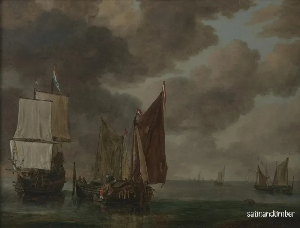 Reproduktion av målningen Marine - Reinier Nooms - Bild 2