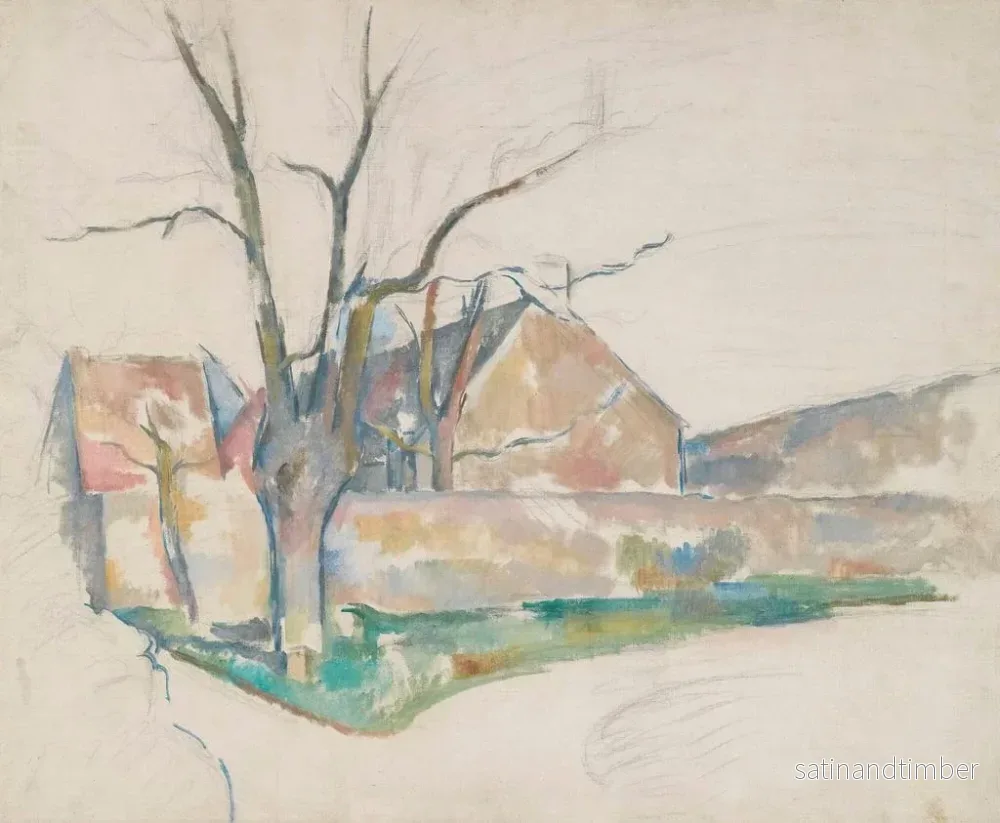 Reproduktion av målningen vinterlandskap - Paul Cézanne - Bild 2
