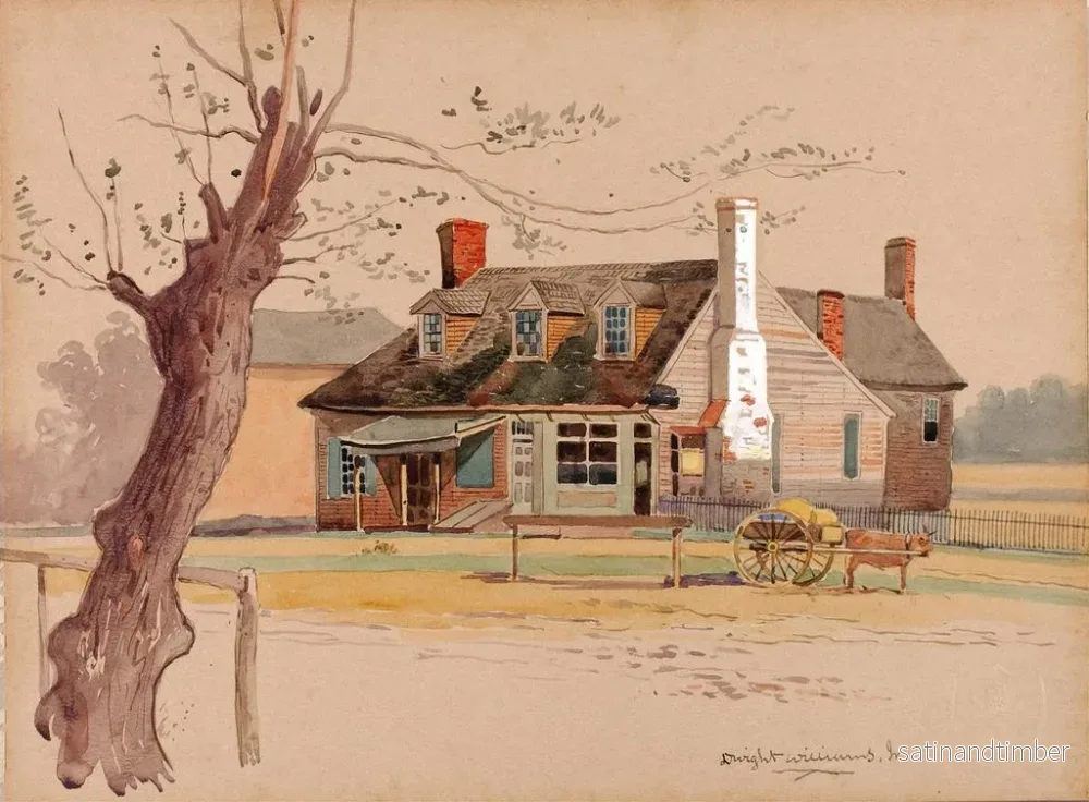 Reproduktion av målningen av Williamsburg postkontor - Dwight Williams - Bild 2