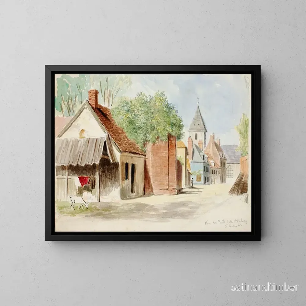 Reproduktion av målningen Rue du Puits-Sale, Saint-Valery – Miner Kilbourne Kellogg Reproduktion av målningen Rue du Puits-Sale, Saint-Valery – Miner Kilbourne Kellogg