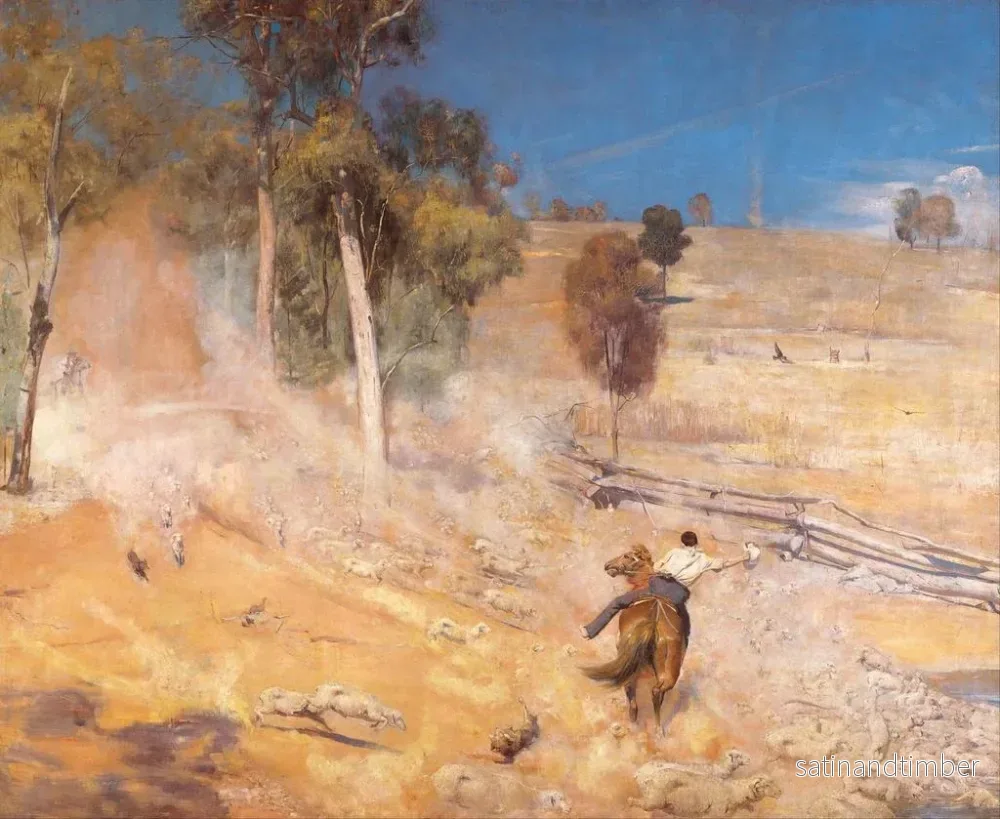 Reproduktion av målningen Une échappée - Tom Roberts - Bild 2