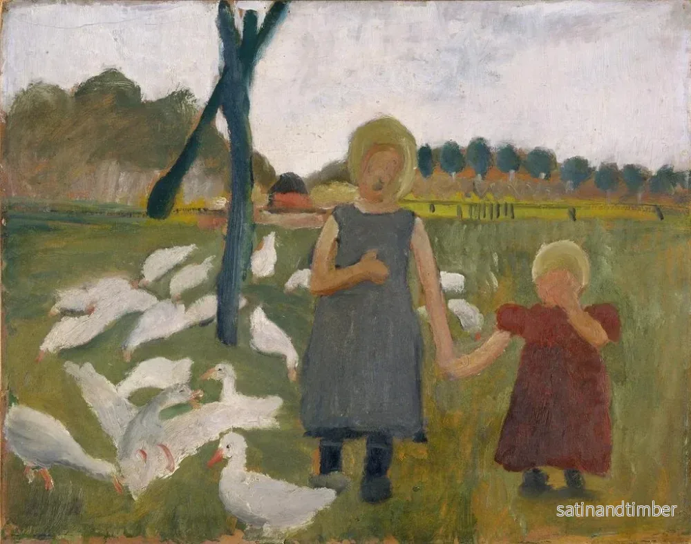 Reproduktion av målningen Barn med änder - Paula Modersohn-Becker - Bild 2