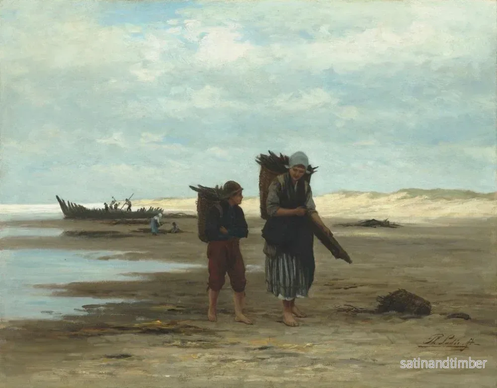 Reproduktion av målningen Récupérateurs de plage - Philip Sade - Bild 2