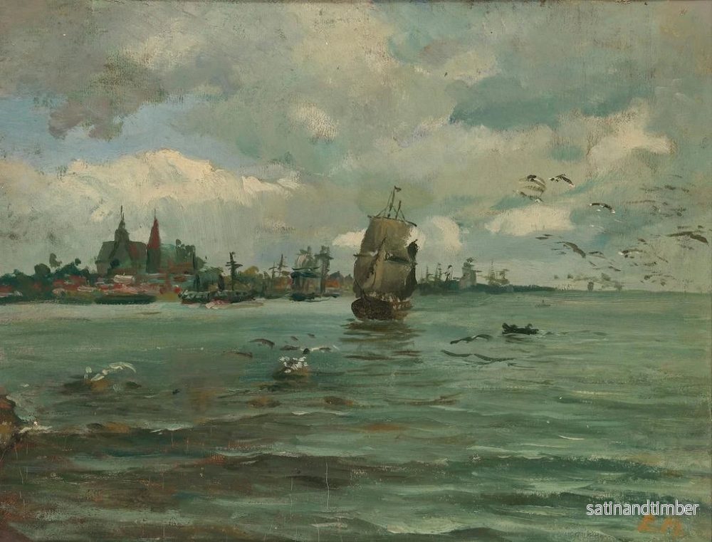 Reproduktion av målningen Marine - Elias Muukka - Bild 2