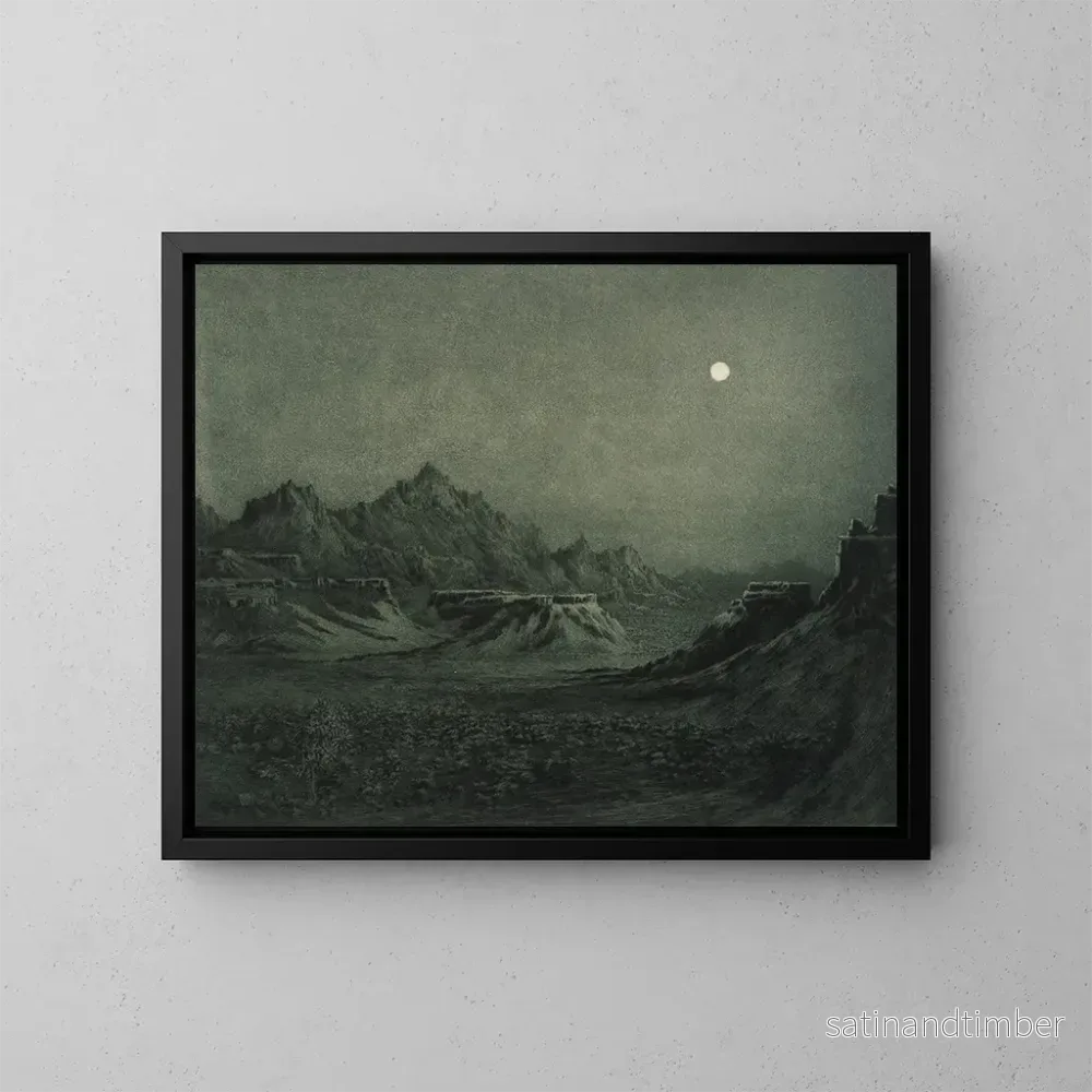 Reproduktion av målningen Natt i Arizona - George Elbert Burr