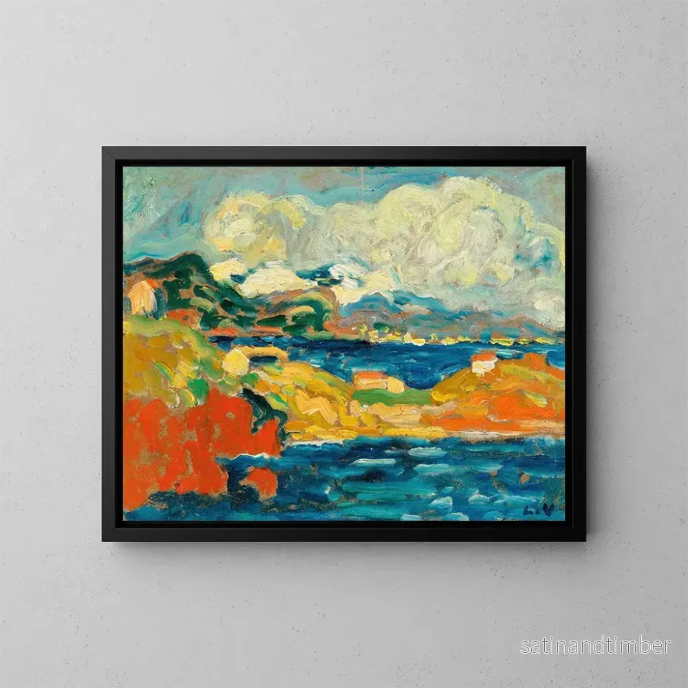 Reproduktion av målningen La baie d'Anthor - Louis Valtat