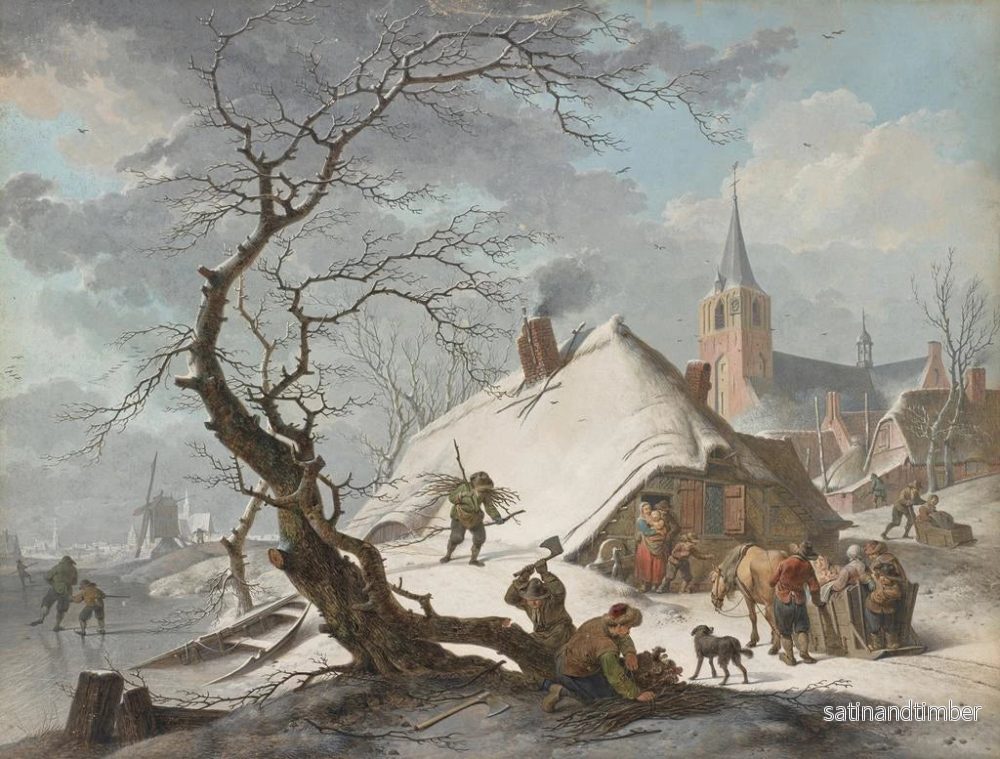 Reproduktion av målningen En vinterscen - Hendrik Meyer - Bild 2