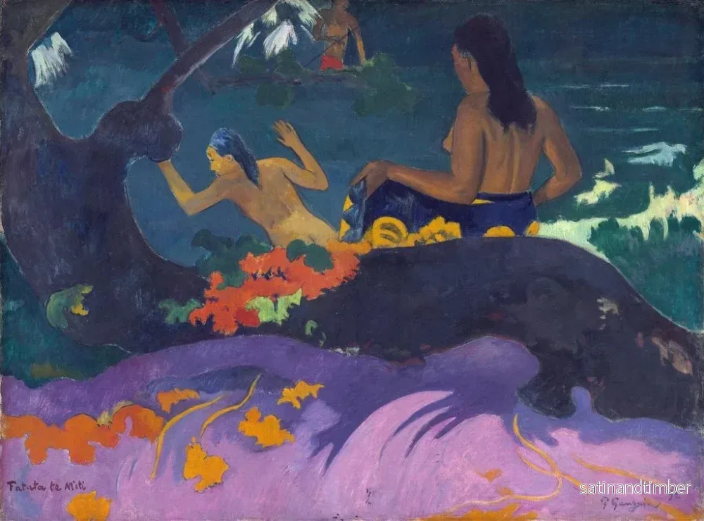 Reproduktion av målningen Fatata te Miti - Paul Gauguin - Bild 2