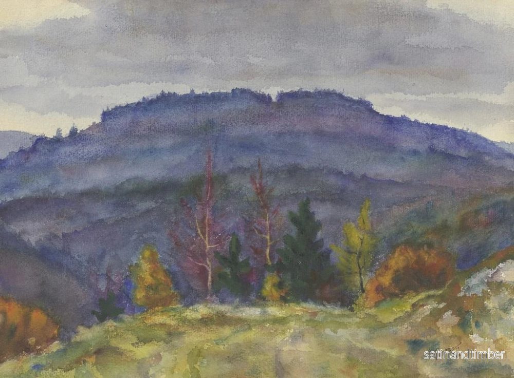 Reproduktion av målningen Landskapsbild av berg - Friedrich Mook - Bild 2