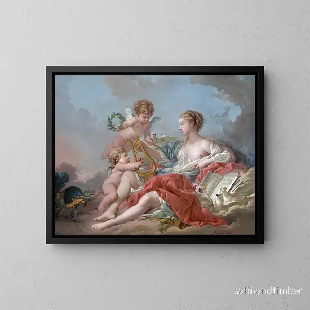 Reproduktion av målningen Allégorie de la musique – François Boucher Reproduktion av målningen Allégorie de la musique – François Boucher