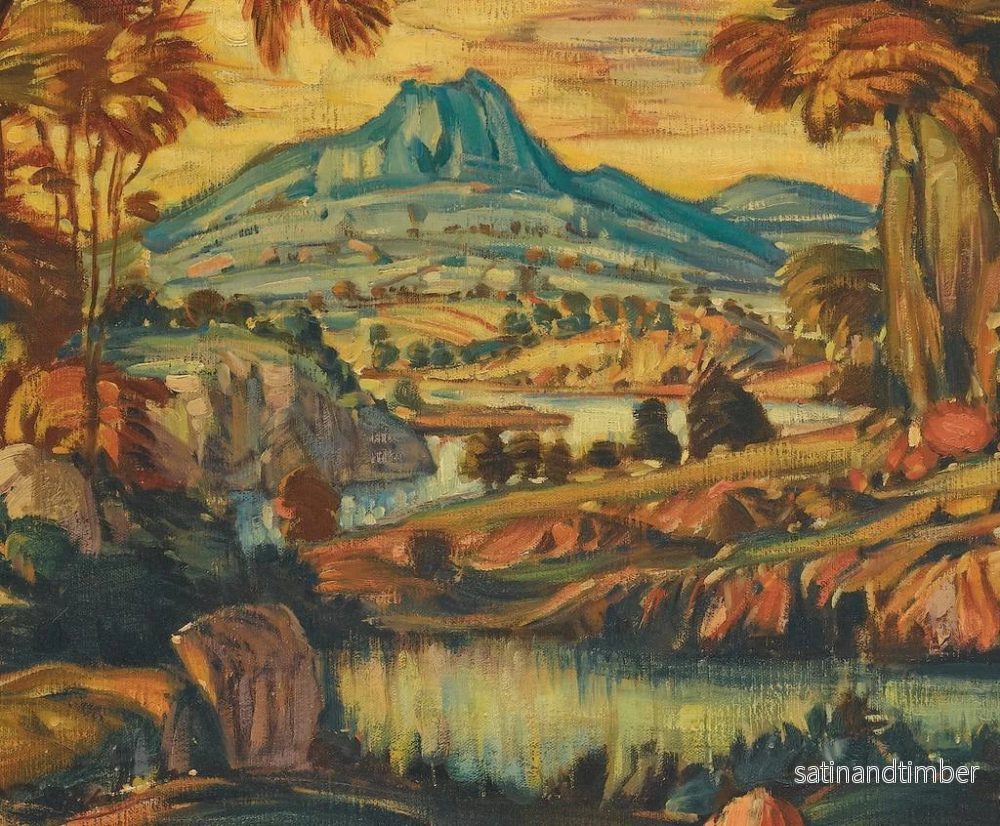 Reproduktion av målningen Landskap fantastiskt - Konstantin Fedorovich Bogaevsky - Bild 2