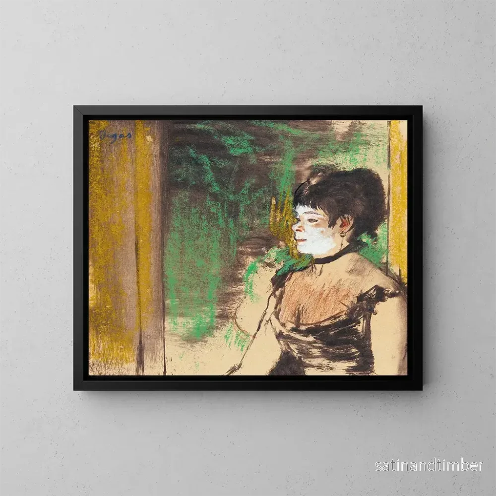Reproduktion av målningen Kafé-sångerska - Edgar Degas