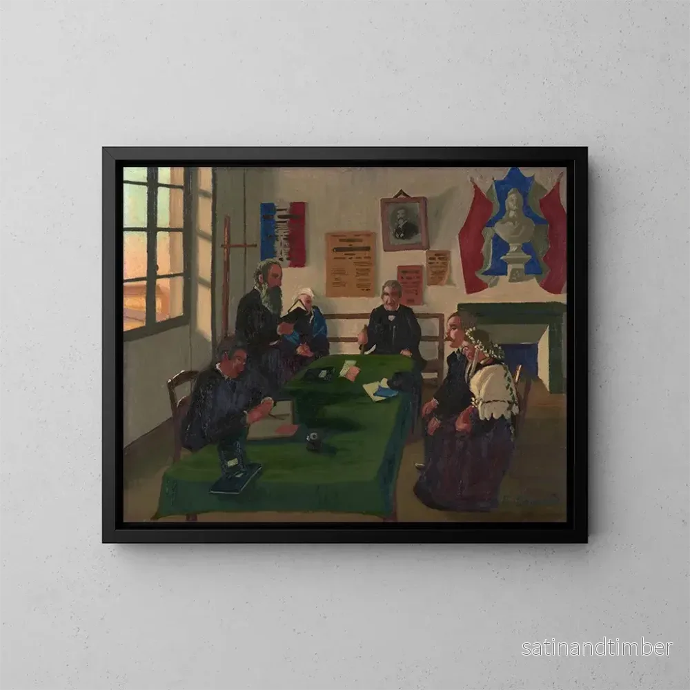 Reproduktion av målningen Mariage breton - Marius Borgeaud
