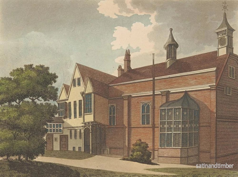 Reproduktion av målningen av fasaden på Furnival's Inn-trädgården - Samuel Ireland - Bild 2