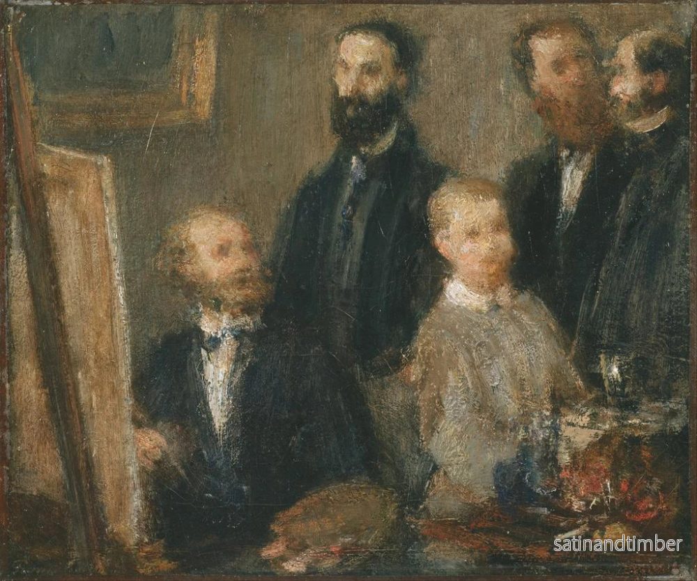 Reproduktion av målningen Manet i hans ateljé - Henri Fantin-Latour - Bild 2