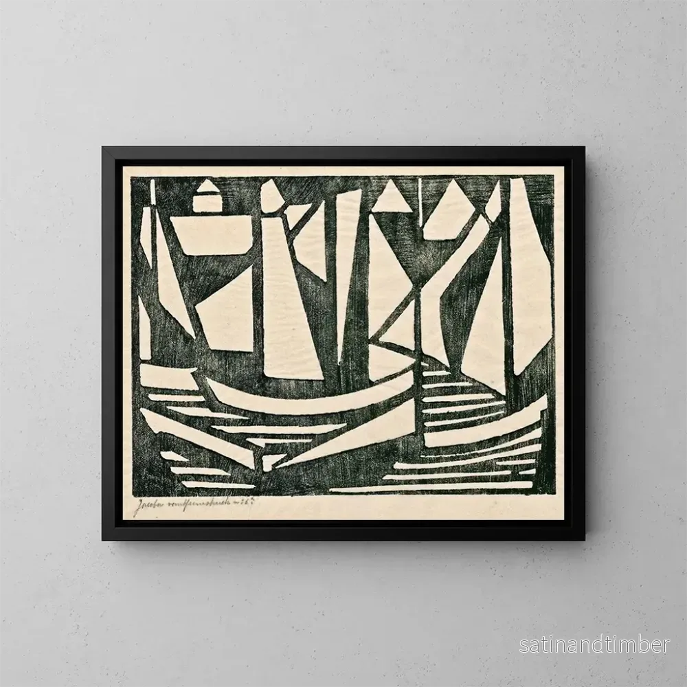 Reproduktion av målningen Komposition nr 6 - Jacoba van Heemskerck