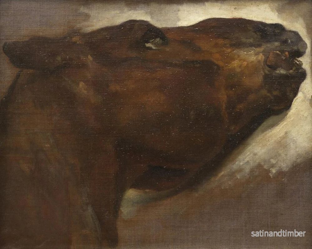 Reproduktion av målningen Studie av en död häst - Théodore Géricault - Bild 2