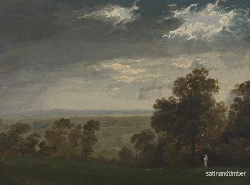 Reproduktion av målningen Landskap, kanske ön Wight eller Richmond Hill - John Martin - Bild 2