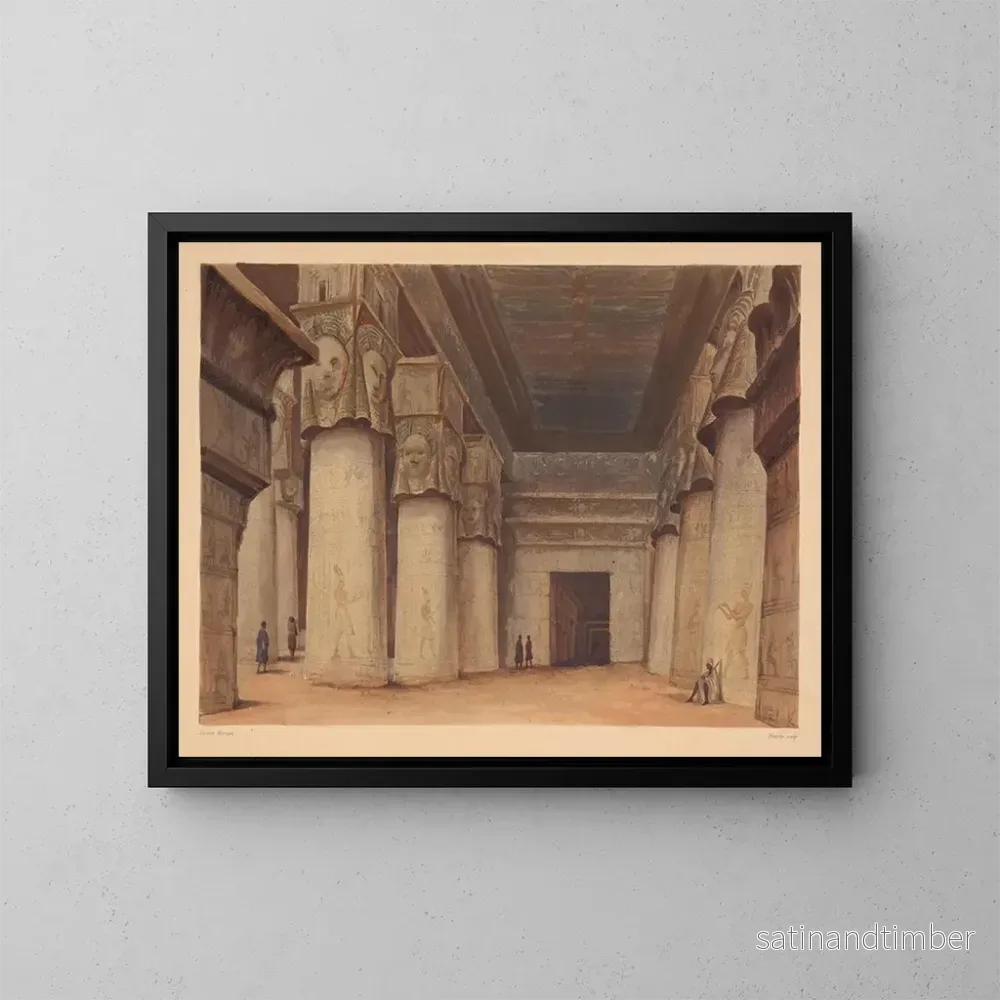 Reproduktion av målningen Dendara - Hector Horeau