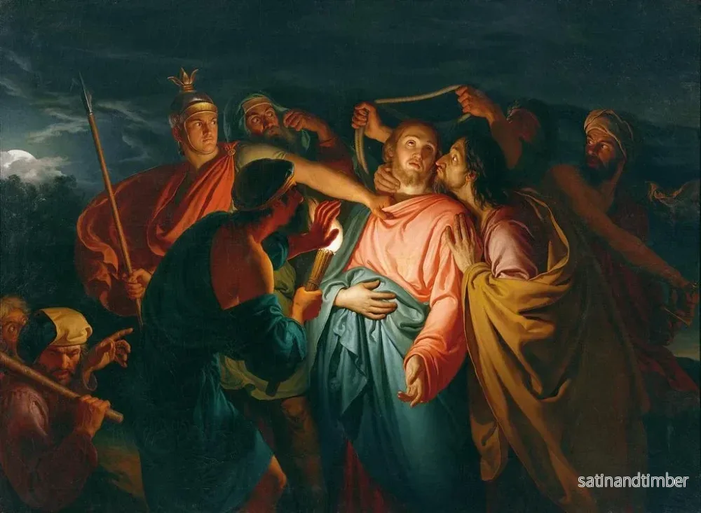Reproduktion av målningen Le Baiser de Judas - Giuseppe Diotti - Bild 2
