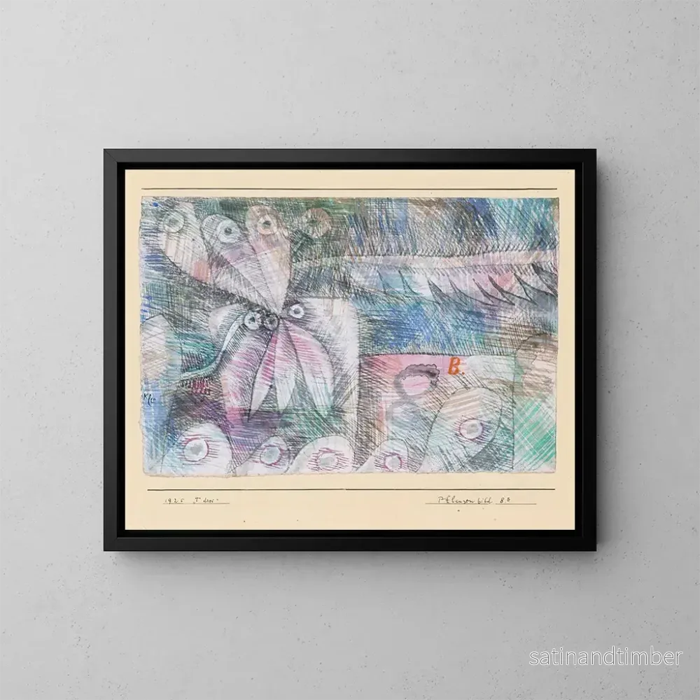 Reproduktion av målningen Bild av växter 8B 1925 - Paul Klee