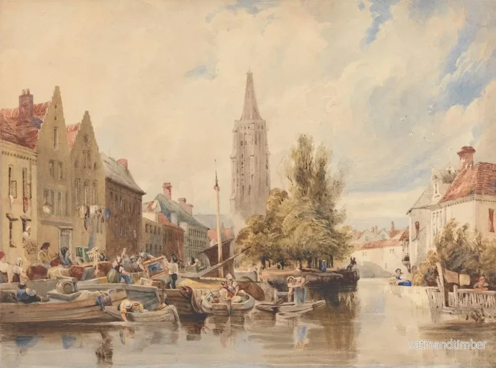 Reproduktion av målningen Notre-Dame-kyrkan i Bruges - Samuel Austin - Bild 2