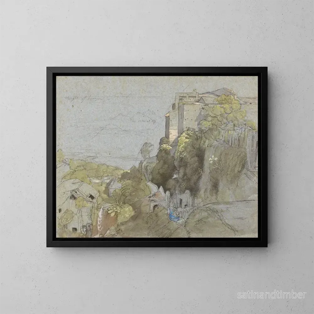 Reproduktion av målningen av den italienska byn eftersom – Samuel Palmer Reproduktion av målningen av den italienska byn eftersom – Samuel Palmer