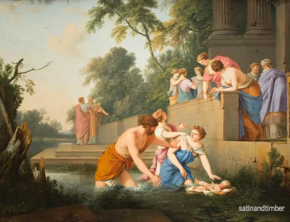 Reproduktion av målningen La découverte de Moïse - Laurent de La Hyre - Bild 2